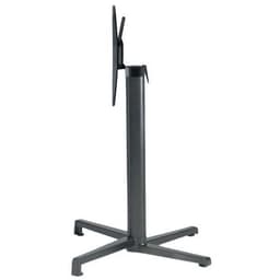 Pied de table Domino rabattable hauteur 73 cm colonne ronde - anthracite - Image principale
