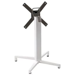 Pied de table Domino rabattable hauteur 109 cm colonne ronde - blanc - Image principale