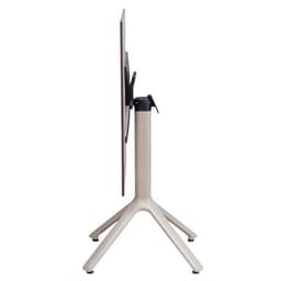 Pied de table Nemo rabattable hauteur 73 cm - peint taupe - Image principale