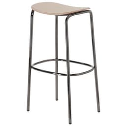 Tabouret Trick hauteur 65 et 75 cm assise bois S-CAB - Image 2