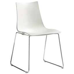 Chaises Zebra piètement traîneau peint ou chromé lot de 2 S-CAB - Image principale