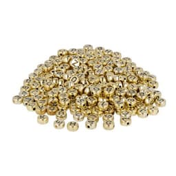 Bocal 1200 perles plastique lettres dia7mm trou1.2mm doré - Image principale