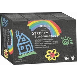 Set peinture à la craie liquide pour trottoir 6x200ml - Image principale