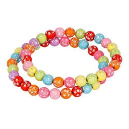 Bocal 750 perles plastique rondes étoiles dia 7,5 trou 1.5 - Image 2