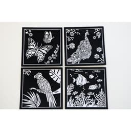 Set de 4 cartes velours - Image principale