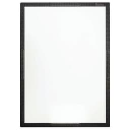 Tableau Flomo 93x128cm en acier émaillé blanc encadrement noir - Image principale