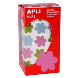 Rouleau 900 gommettes fleur 20mm multicolore - Image principale