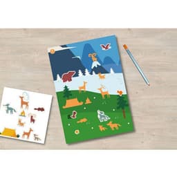 Atelier 12 enfants gommettes format géant animaux - Image 6