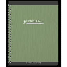 Cahier carte papier 100% recyclé 17x22 cm 70g 180p - Image 3