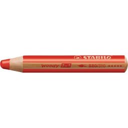 Etui carton 10 crayons Stabilo woody mine diam. 10 mm + 1 taille-crayon en plastique gros module offert - Image 4