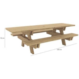 Table de pique-nique accès PMR - Manutan - Image 4