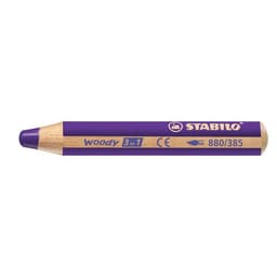 Schoolbox 38 crayons couleurs assorties gros module Woody + 3 taille-crayons gros module offert - Image 5