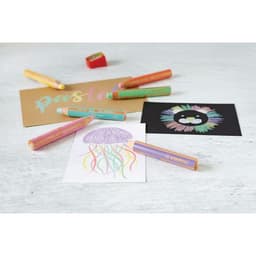 Etui 6 crayons woody pastel + 1 taille-crayons - Image 2