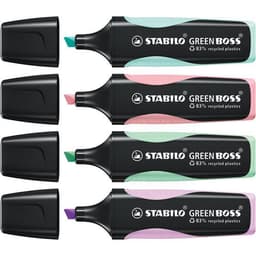 Pochette x 4 surligneurs STABILO GREEN BOSS Pastel - Image 3