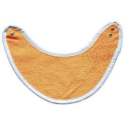 Lot 10 bavoirs bandana éponge 400 g/m² 23 x 37 cm Orange - Image principale