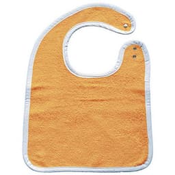 Lot 10 bavoirs fermeture pression éponge 400 g/m² 35 x 50 cm Orange - Image principale