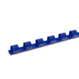 Peigne à relier 8 mm (100 pièces) - Bleu - Image 2