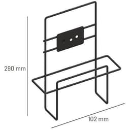 Support additionnel pour porte brochures A4 en acier noir - Manutan - Image 3