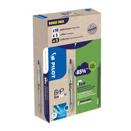 Greenpack - stylo B2P Ecoball bleu x10 avec 10 recharges - Image principale