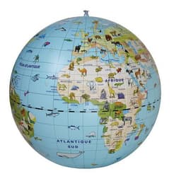 Globe gonflable animaux maxi - Image principale