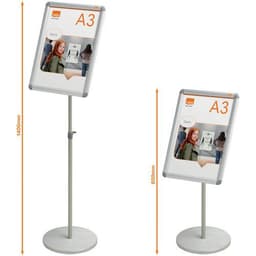 Stand d'exposition pouir porte-affiche clipsable Nobo Format A3 - Image 3
