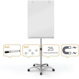 Chevalet mobile magnétique en verre Nobo Diamond - Image 3