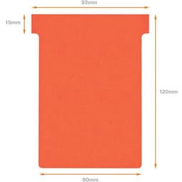 Lot de 100 Fiches T Nobo Indice 3 rouges - Image 3