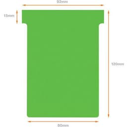 Lot de 100 Fiches T Nobo Indice 3 vertes - Image 2