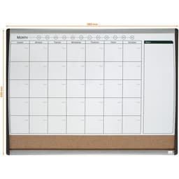 Tableau magnétique mensuel -  mixte - 85x430 mm - Nobo - Image 4