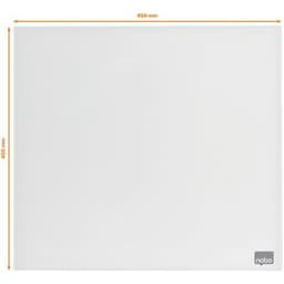 Tableau mémo magnétique en verre - 450 x450 mm -blanc - Nobo - Image 4