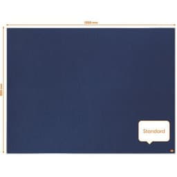 Tableau d'affichage en feutre  - 1200x900 mm - bleu  -  Nobo - Image 4