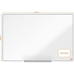 Tableau blanc - acier laqué - 900 x 600 mm - Nobo - Image 5