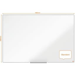 Tableau blanc - acier laqué - 1500 x 1000 mm -  Nobo - Image 3