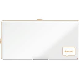 Tableau blanc - acier laqué- 1800 x 900 mm - Nobo - Image 5
