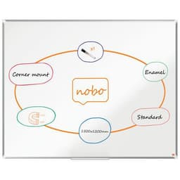 Tableau blanc émaillé Premium Plus - Nobo - Image principale