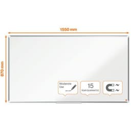 Tableau blanc acier laqué Nano Clean -  70" - Nobo - Image 4