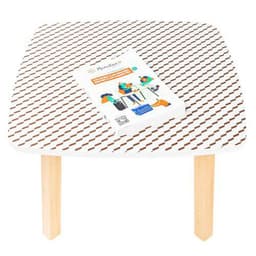 Table basse Woody 60 x 60 cm plateau décor Brun - Image 11