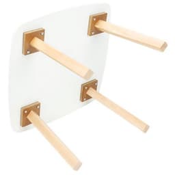 Table basse Woody 60 x 60 cm plateau décor Brun - Image 8