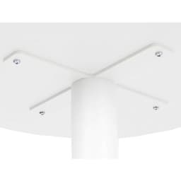 Table de réunion haute Easy Office pied métal Ø 80 cm Blanc - Manutan Expert - Image 6