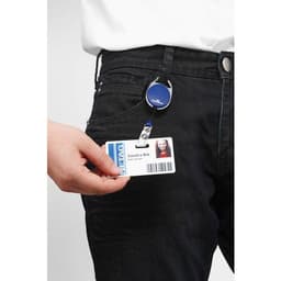 10 Enrouleurs Style pour badges Bleu - Image 2