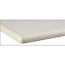 Plateau de table 130 x 50 cm revêtu stratifié beige chants surmoulés - Image 5