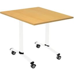 Table carrée plateau mélaminé pivotant Axe - Manutan Expert - Image 9