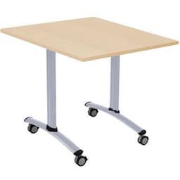 Table carrée plateau mélaminé pivotant Axe - Manutan Expert - Image 7