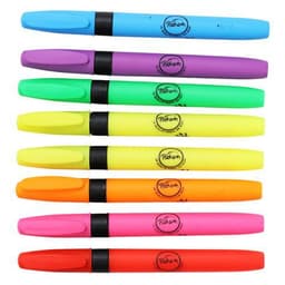 Pochette 8 stylos fluo Pichon assortis pointe biseautée - Image 4