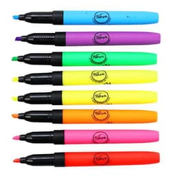 Pochette 8 stylos fluo Pichon assortis pointe biseautée - Image 3
