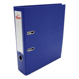 Classeur à levier plastique A4 dos: 75mm avec œillets de blocage et porte-étiquettes - Bleu - Image principale