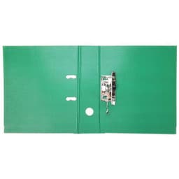 Classeur à levier plastique A4 dos: 75mm avec œillets de blocage et porte-étiquettes - Vert - Image 2