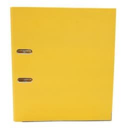 Classeur à levier plastique A4 dos: 75mm avec œillets de blocage et porte-étiquettes - Jaune - Image 3