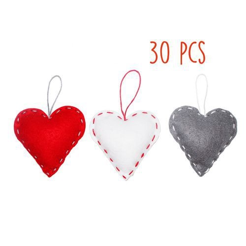 Kit 30 cœurs feutrine à fabriquer - Image principale