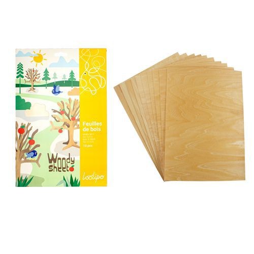 Coupon de feuilles de bois A4 - Image principale